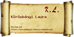 Köröskényi Laura névjegykártya